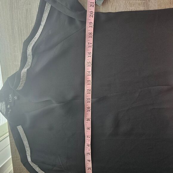 MSK Black Sheer Dress - Picture 8 of 8